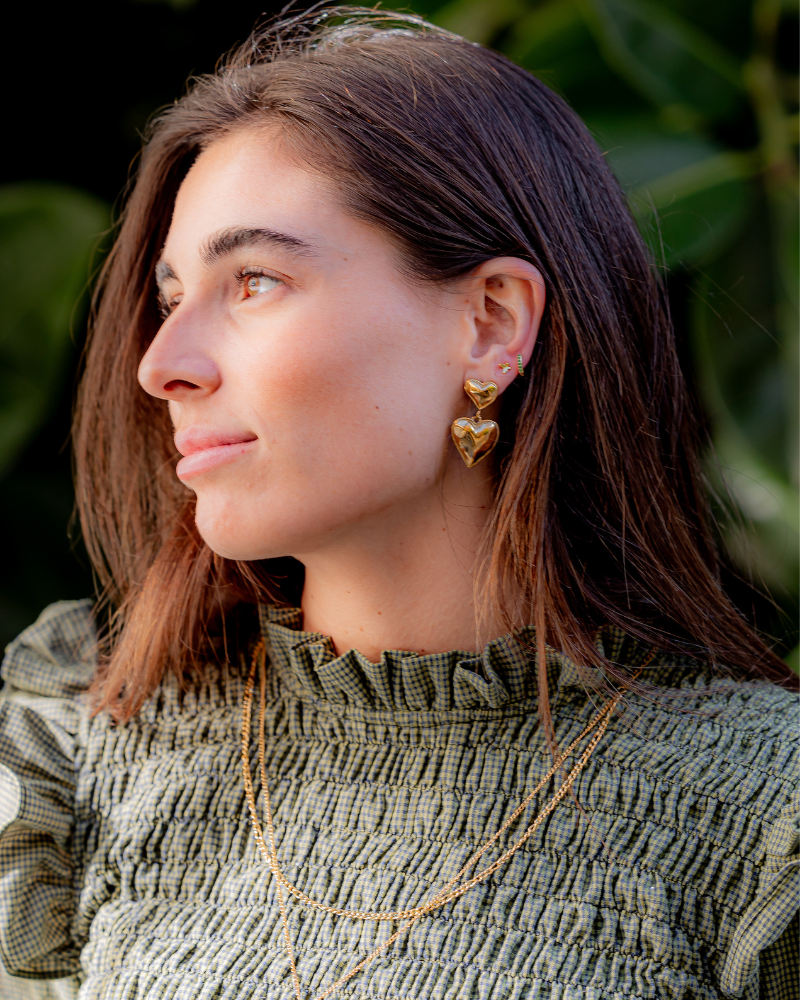 Pendientes Corazón Double