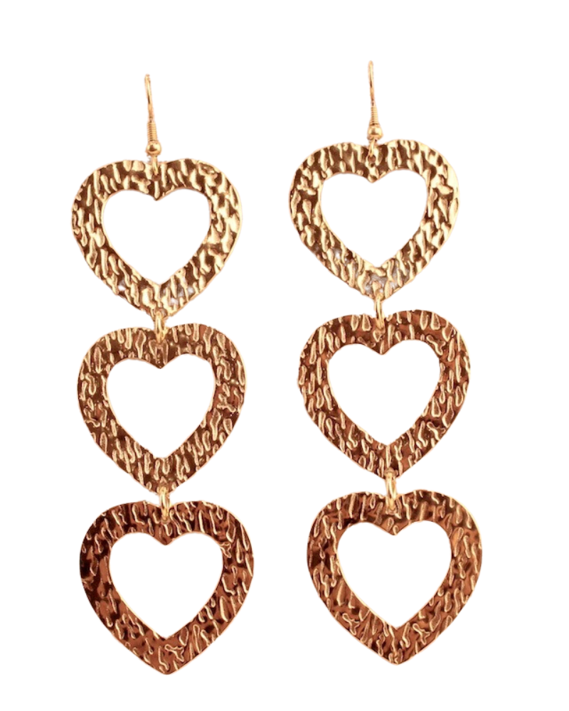 XL Hearts Earrings