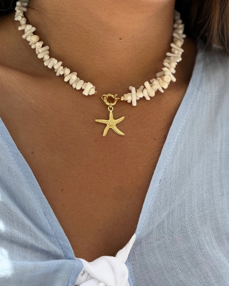 Star Necklace Mother-of-pearl