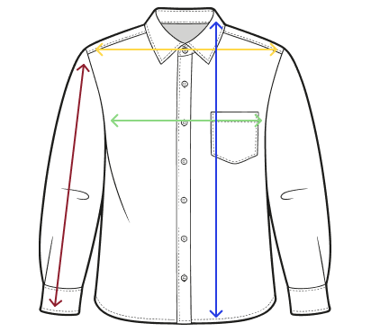 Guía de tallas para Camisa leonor