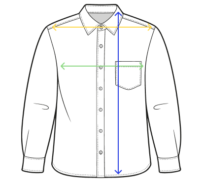 Guía de tallas para Camisa bruna/ bruna flowers