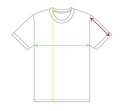 Guía de tallas para camisetas