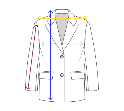 Guía de tallas para Chaqueta toile de jouy