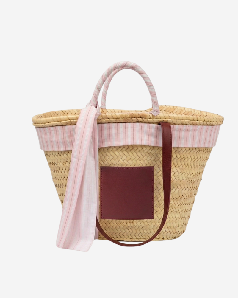 Capazo Pink stripes
