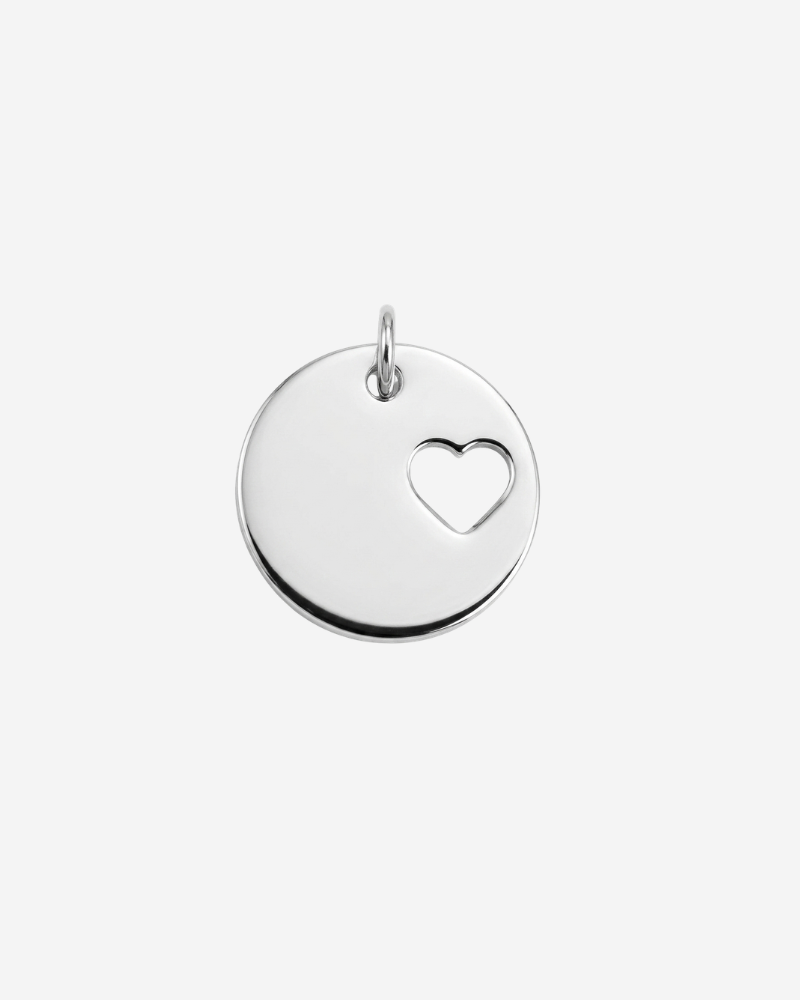 Charm plaquita corazón personalizable