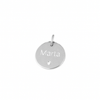 Charm plate MOM white zirconite