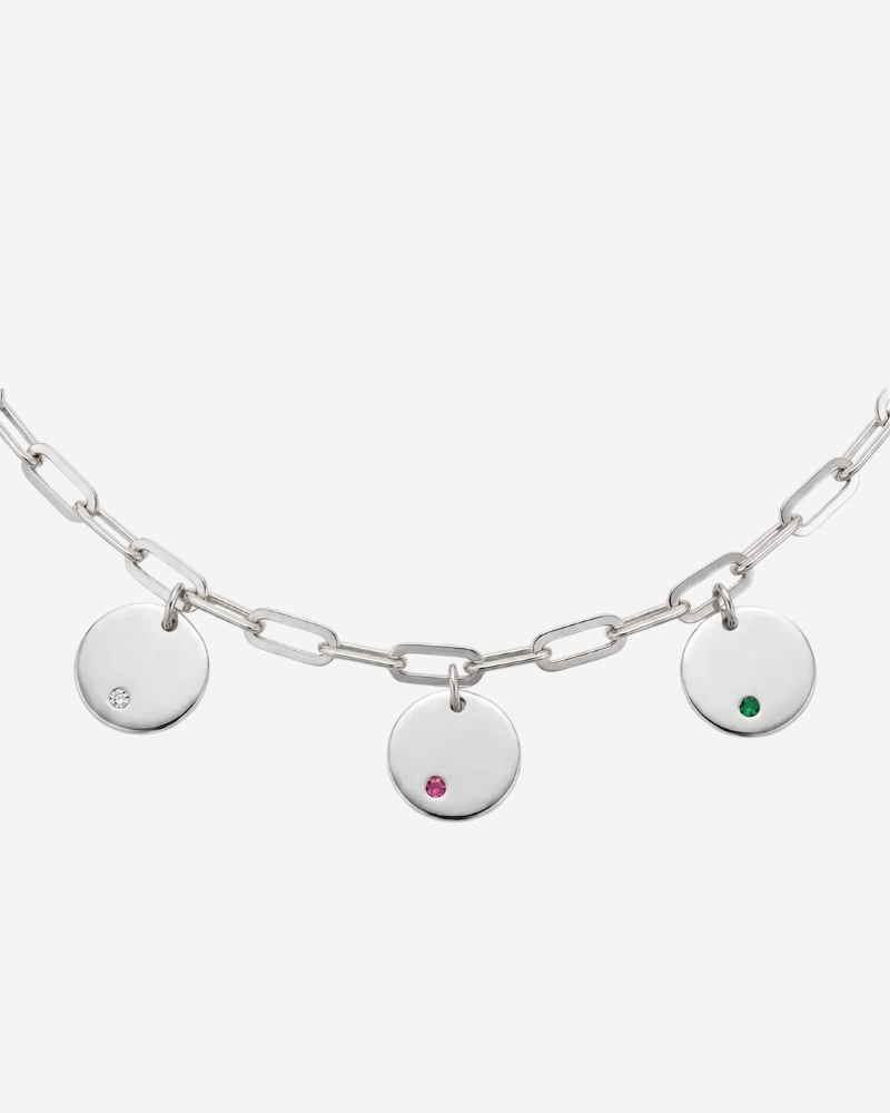 Collar Personalizado Plaquitas circonita