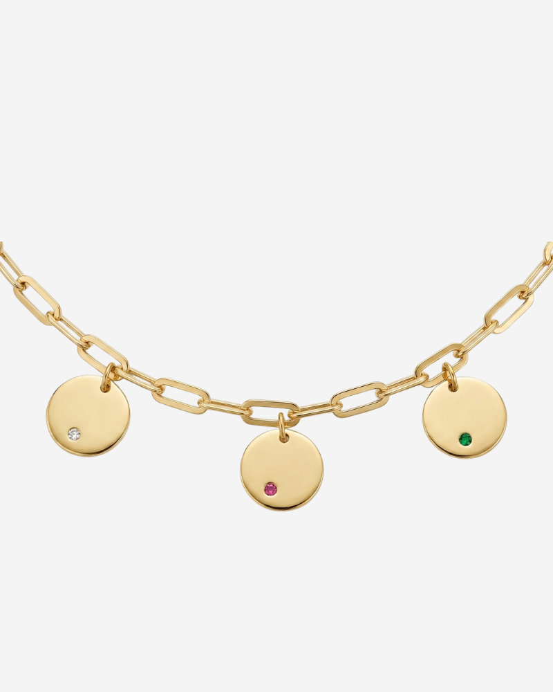 Collar Personalizado Plaquitas circonita