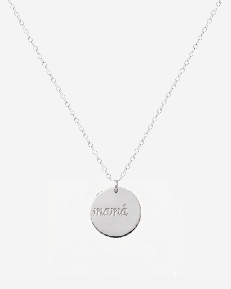 Collar mamá con nombres grabados Silver