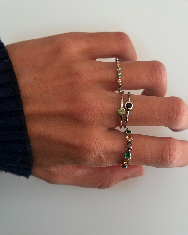 anthracite green ring