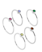 Anillo mini circonita Silver