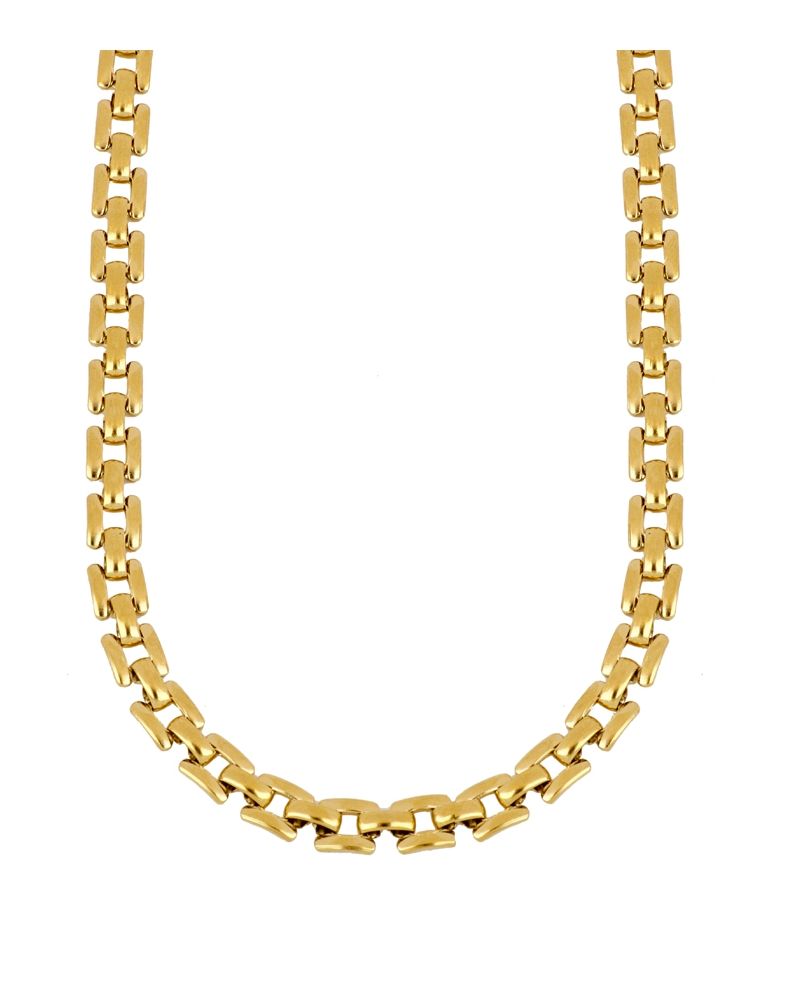 Collar trenza fina acero