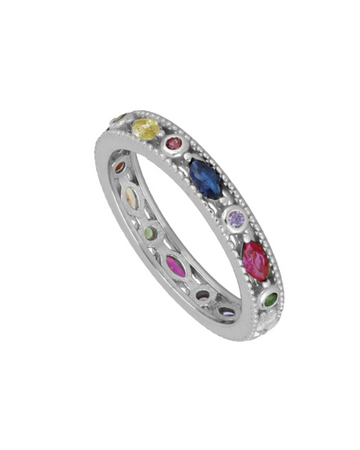 Mosaic Ring Silver