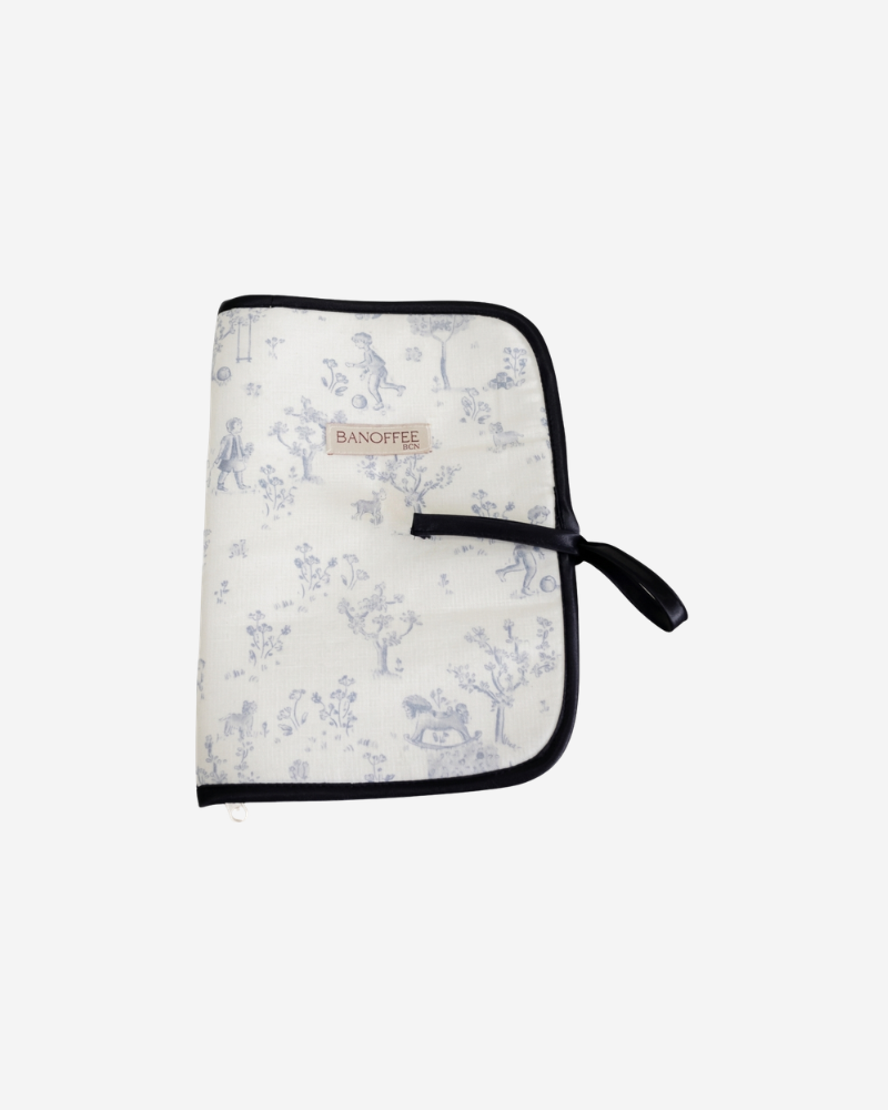 Estuche de maquillaje Baby Toile de Jouy azul