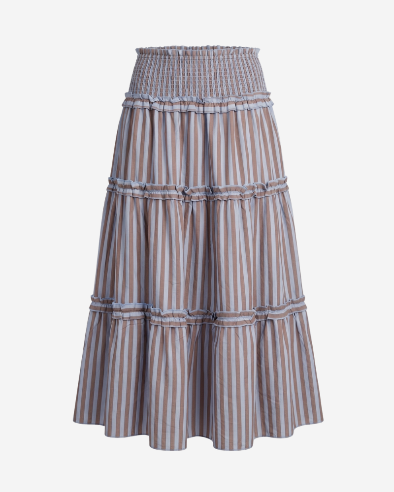 Falda Brown stripes
