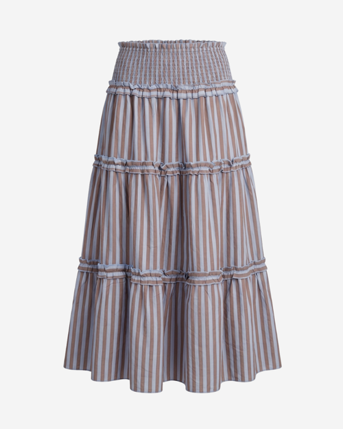 Falda Brown stripes