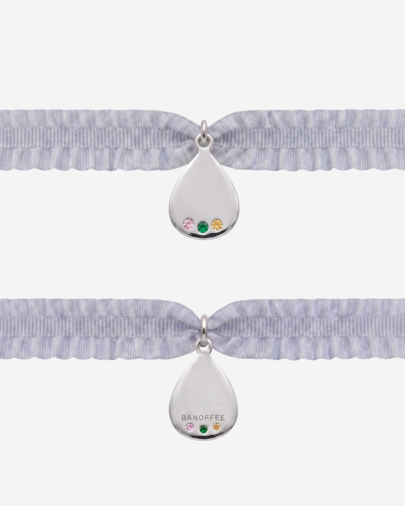Pulsera rizo Personalizable gota multicolor