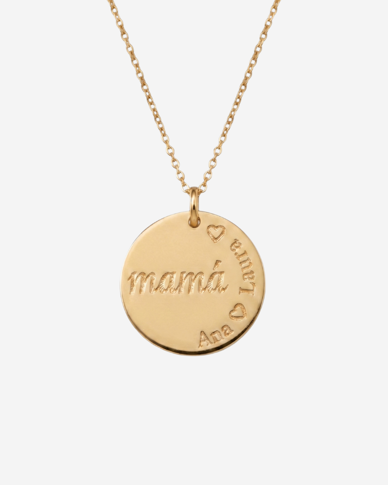 Collar mamá con nombres grabados