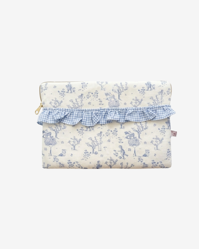 Funda personalizada Baby Toile de Jouy azul