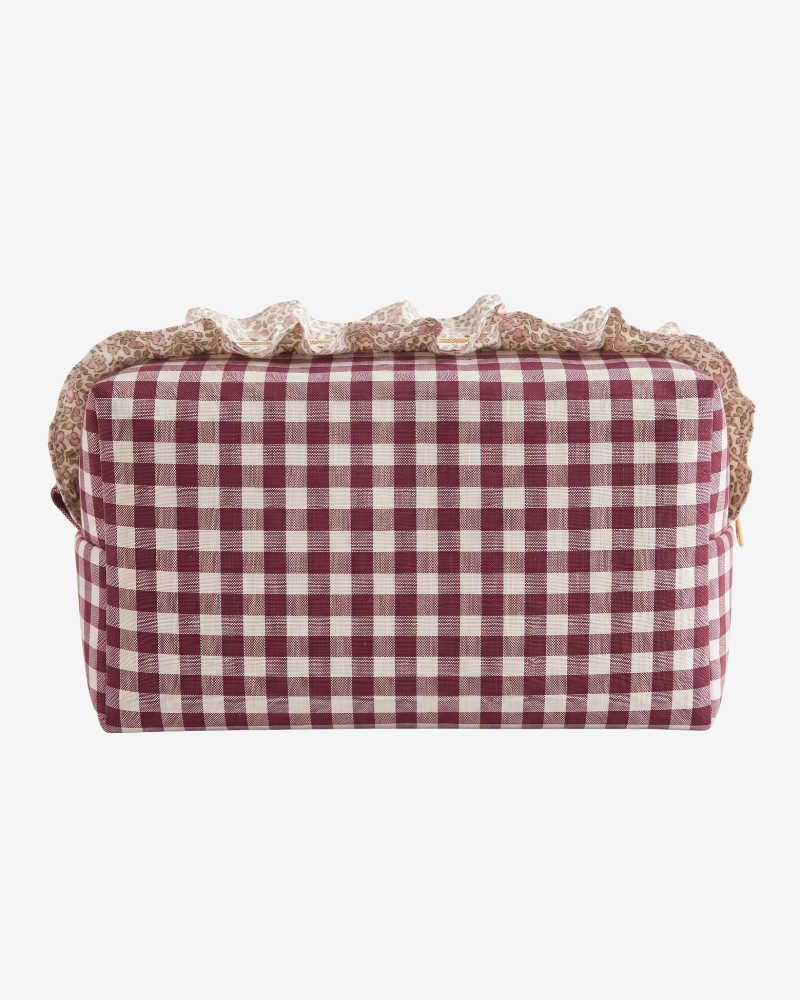 Neceser para plancha de pelo Berry – Vichy granate