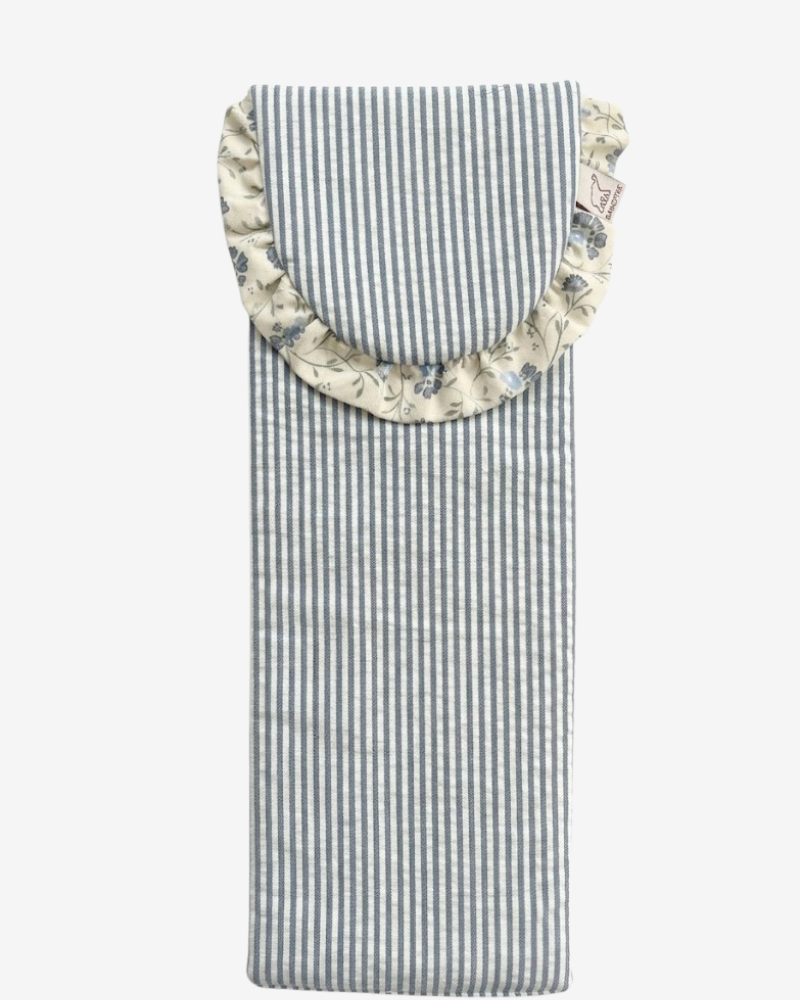 Funda para plancha de pelo Binibeca – Rayas azules