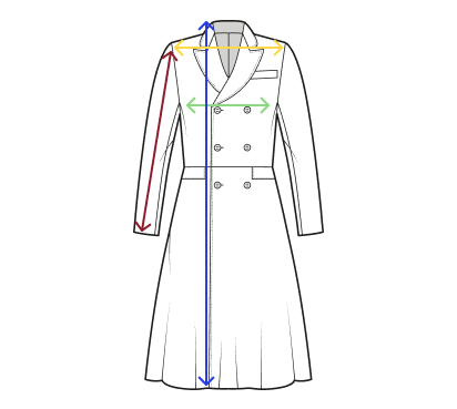 Guía de tallas para Gabardina copenhagen