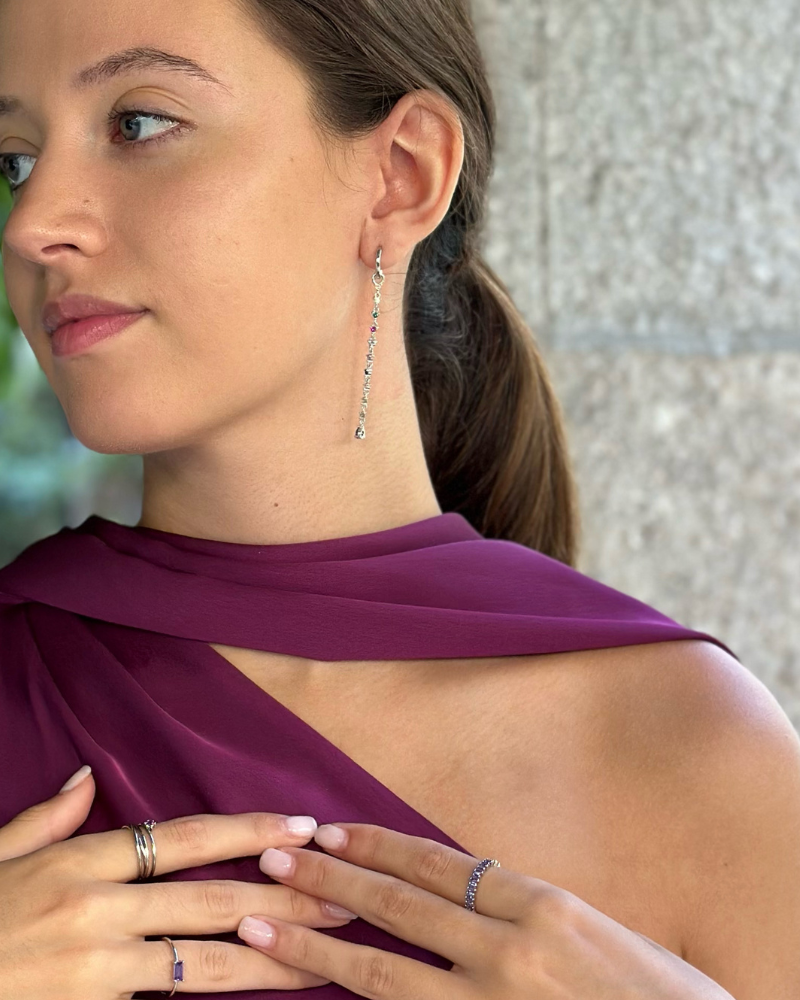 Pendientes Elegance Iris Silver