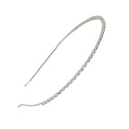 Diadema cristales plata