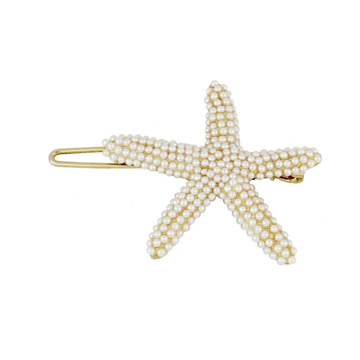 Pasador de pelo estrella de mar perlitas