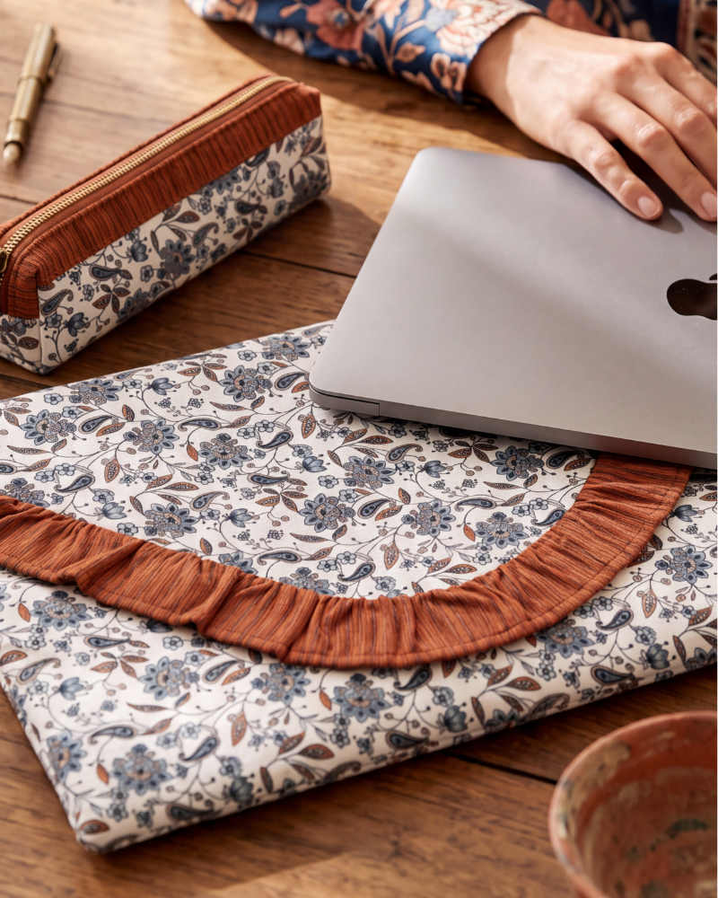 Personalized Portofino Leather Laptop Sleeve – Chocolate Brown
