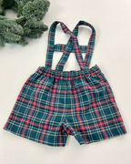 Pantalón corto con tirantes Christmas