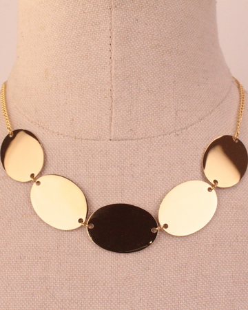 Collar Big Rounds Gold