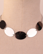 Collar Big Rounds Silver