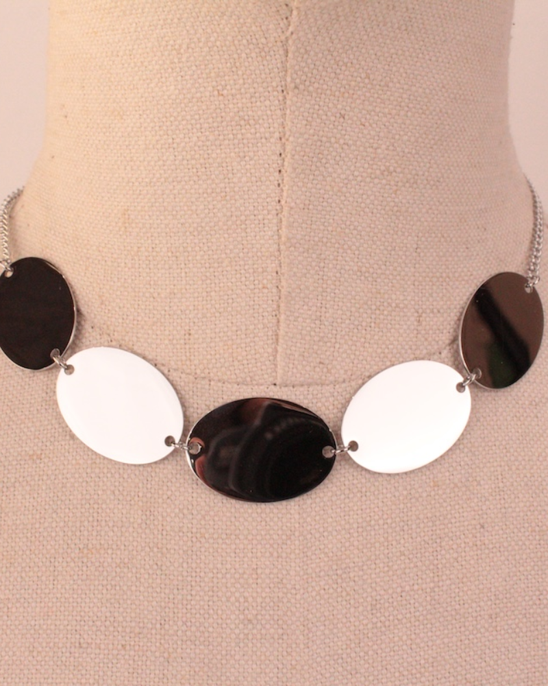 Collar Big Rounds Silver