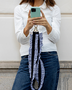 Strap blue vichy
