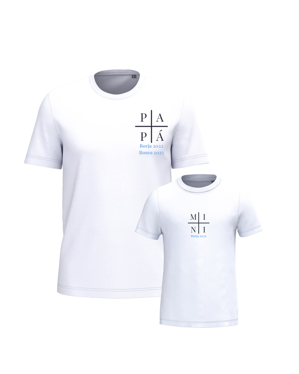 Pack camisetas personalizadas Cross Papá y Mini