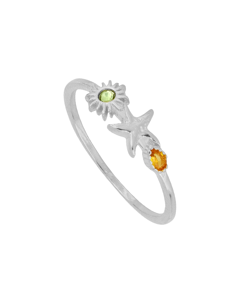Anillo Starfish Silver