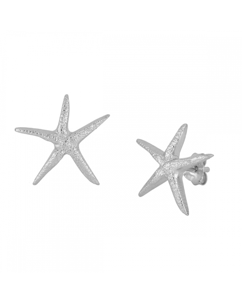 Pendientes Estrella de mar Silver