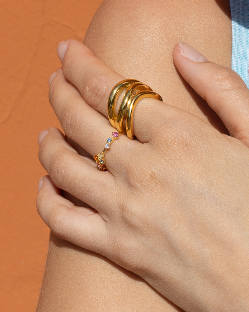 Anillo Petunia Silver
