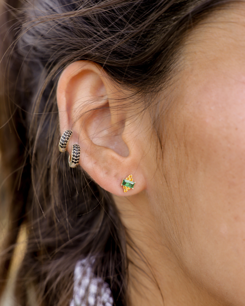 Pendientes Circonita verde