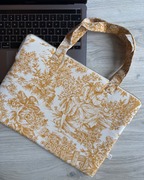 Funda personalizada Toile de Jouy Amarillo