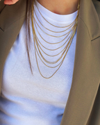 Collar Full Lines Silver