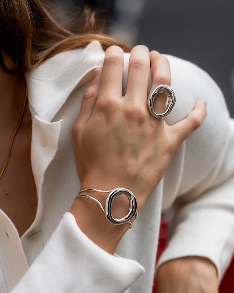Pulsera Big Round silver