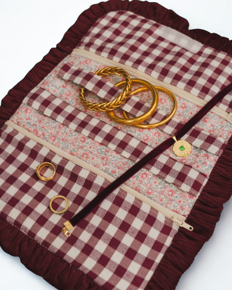 Joyero Personalizado pana granate