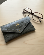 Funda de gafas croco