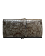 Croco Taupe jewelry box + Croco Taupe glasses case set