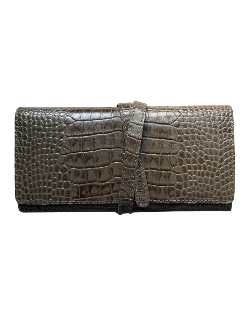 Pack de joyero Croco Taupe + funda de gafas Croco Taupe