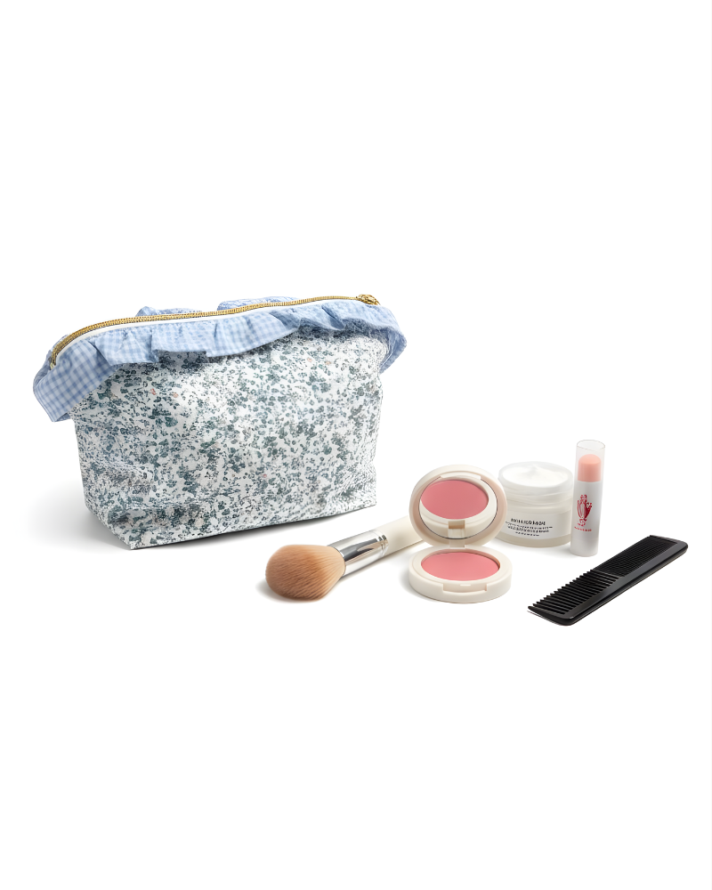 Neceser Blue Flowers