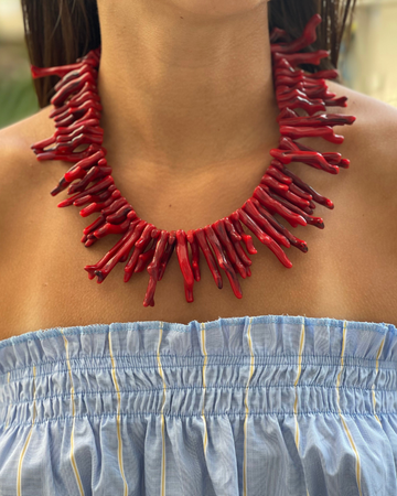 Collar corales rojos