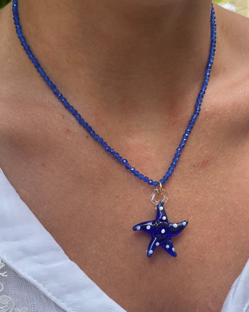 Blue starfish Necklace